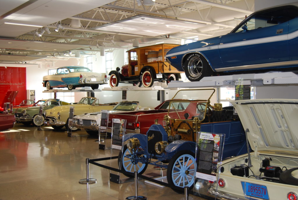 The Automobile Gallery displays cars as if they were works of art.